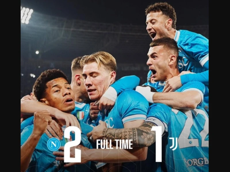 Liga Italia: Napoli Rebut Takhta Puncak Serie A usai Bantai Juventus 2-1 Berkat 2 Gol Hojlund