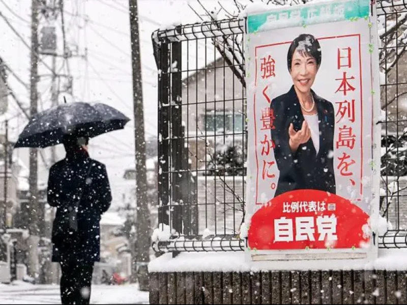 Pertama sejak 36 Tahun, Warga Jepang Terobos Salju untuk Mencoblos dalam Pemilu Dadakan