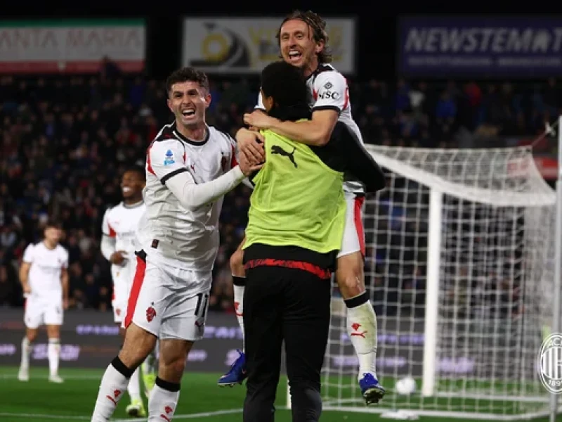 Serie A: Gol Berkelas Modric di Menit Akhir Bawa AC Milan Raih 3 Poin di Markas Pisa