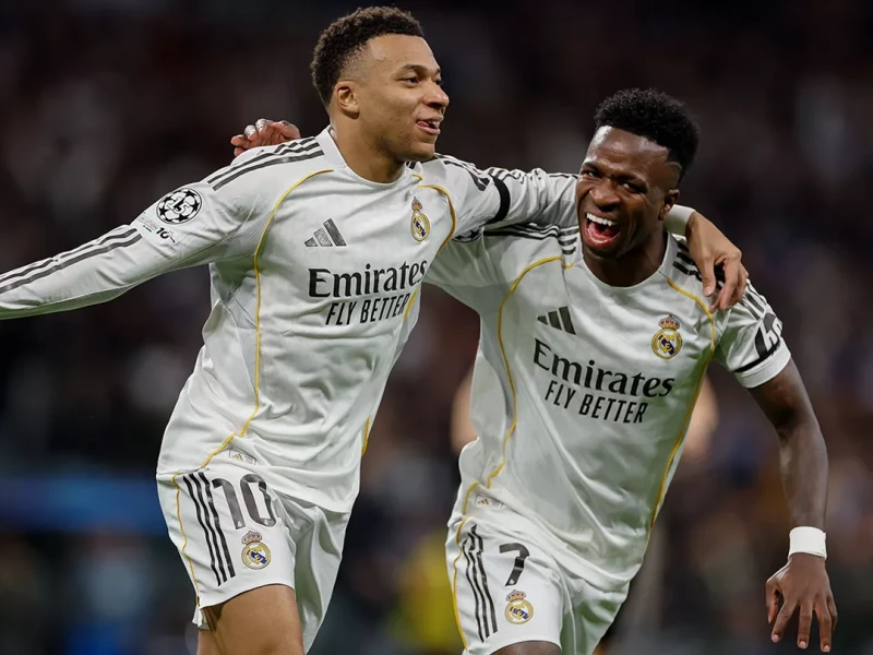 Real Madrid Hajar Monaco 6-1 di Liga Champions: Mbappe 2 Gol, Vini Jr Bintang Lapangan