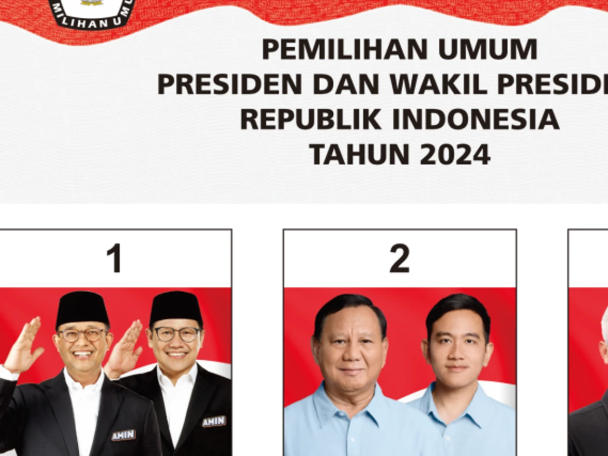 Sudah Disepakati Paslon, Begini Tampilan Surat Suara Pilpres 2024