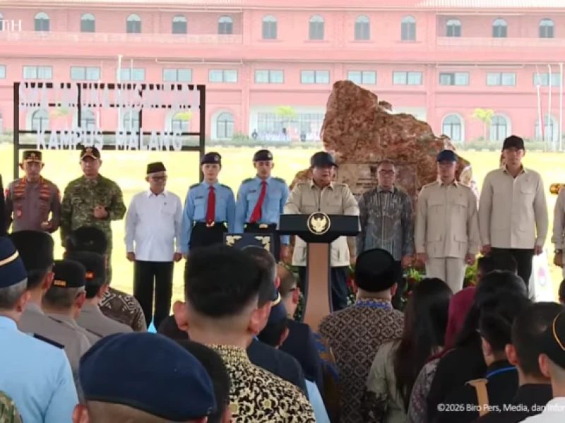 Resmikan Kampus Malang, Presiden Prabowo Ingin Hadirkan SMA Taruna Nusantara di Tiap Provinsi