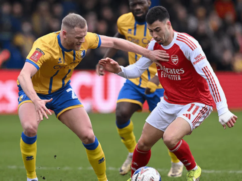 Hasil Piala FA Mansfield Town vs Arsenal: The Gunners Susah Payah Lolos ke Perempat Final