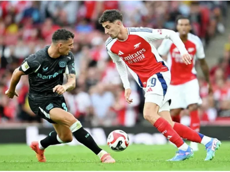 Liga Champions: Gol Penalti Havertz di Menit Akhir Selamatkan Arsenal di Kandang Leverkusen