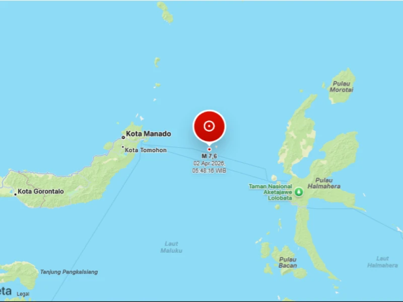 Gempa Bitung M 7,6, BMKG: 7 Wilayah di Sulawesi Utara dan Maluku Utara Siaga Tsunami