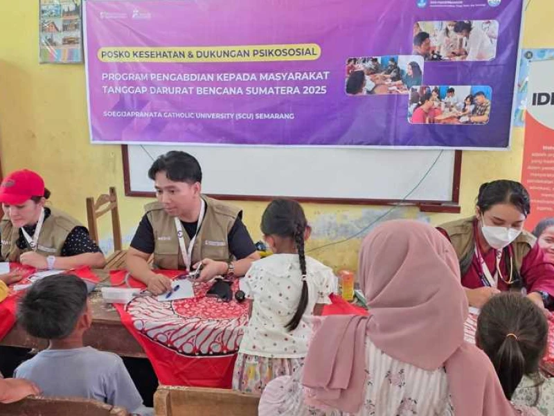 Tim Kampus SCU Dampingi Penyintas Bencana Sumatera: Penyakit Kulit dan Infeksi jadi Keluhan Terbanyak