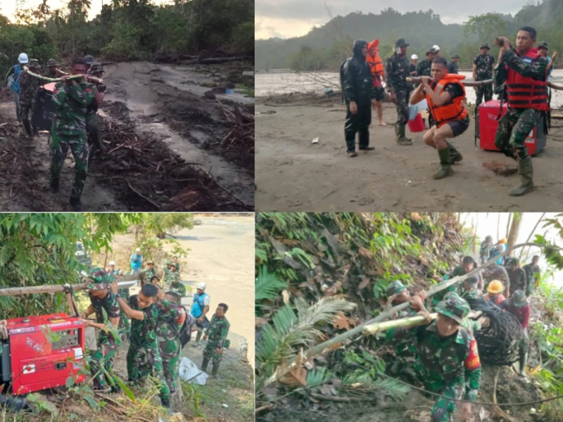 3 Hari Tempuh Medan Ekstrem, TNI dan PLN Gotong Genset demi Pulihkan Listrik di Desa Terpencil Aceh