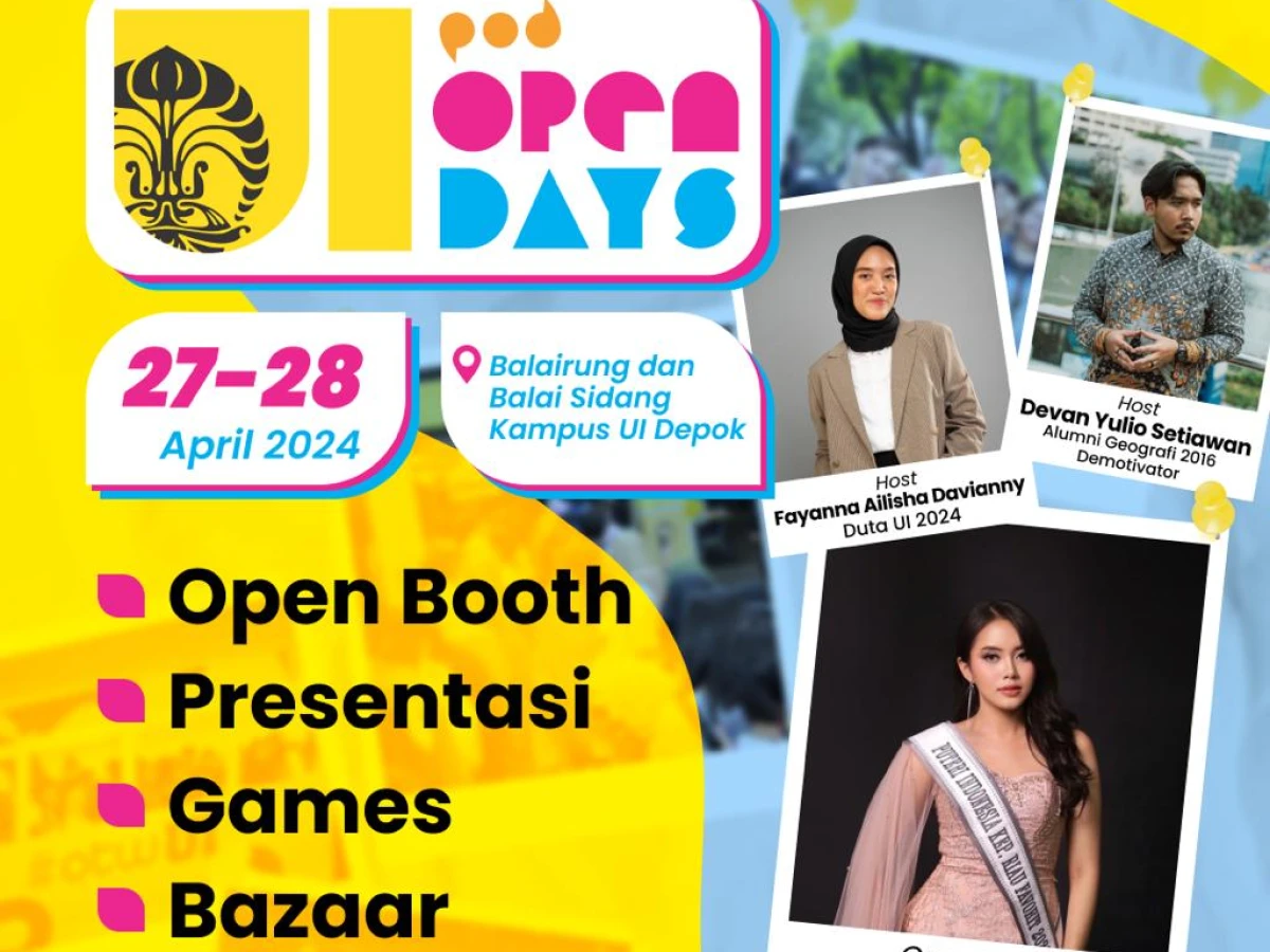 Digelar Sabtu-Minggu, Yuk Kenali Universitas Indonesia Lebih Detail di Open Days 2024