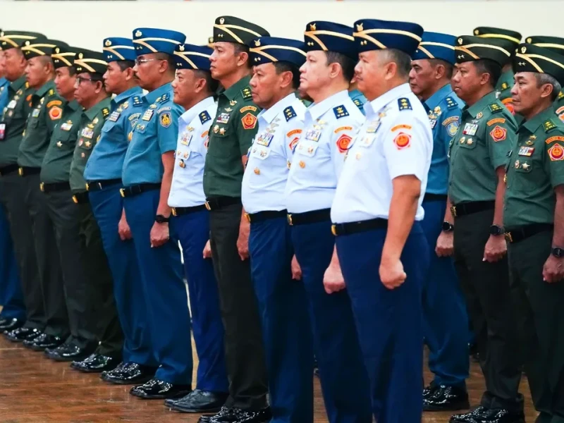 Selamat! 139 Perwira Tinggi TNI 3 Matra Resmi Naik Pangkat