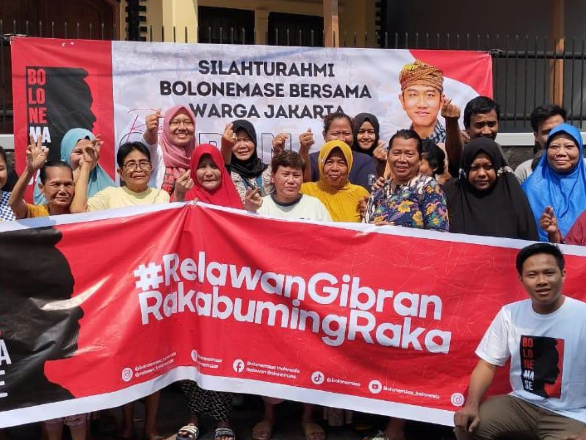 Dinilai Sukses Pimpin Solo, Bolonemase Jakarta Dukung Gibran Jadi Cawapres Prabowo