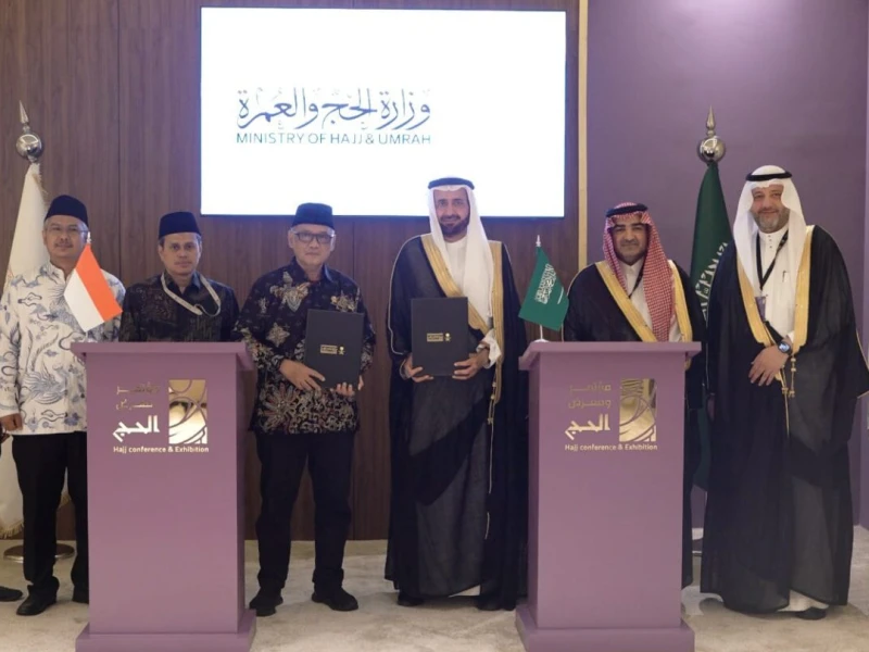 Kemenhaj RI dan Kemenhaj Saudi Resmi Tandatangani MoU Penyelenggaraan Haji 2026