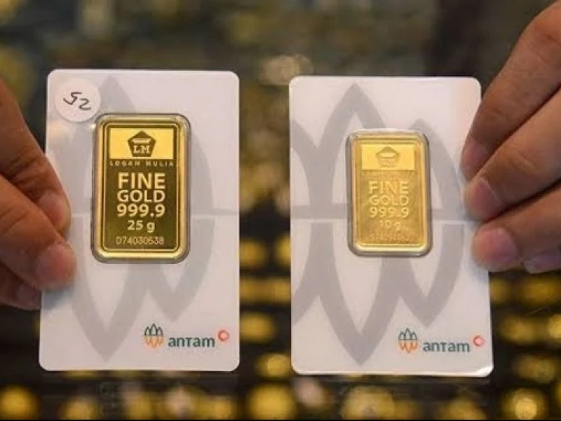 Harga Emas Antam di Pegadaian Hari Ini Melesat Rp23.000 per Gram