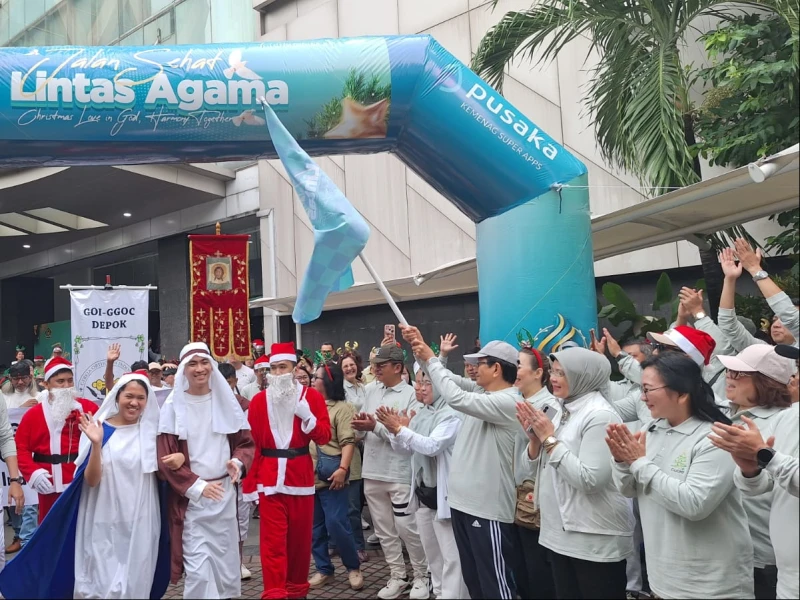 Jalan Sehat Lintas Agama Awali Perayaan Natal Kemenag 2025, Menag: Kerukunan dan Toleransi Harus Terus Dirawat